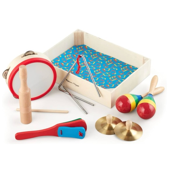 Melissa and Doug 10 piece Band in a Box. Comes with instruments and crate. 🥁🎸 - Picture 3 of 5
